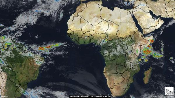 بوتسوانا خريطة الطقس سحابة 