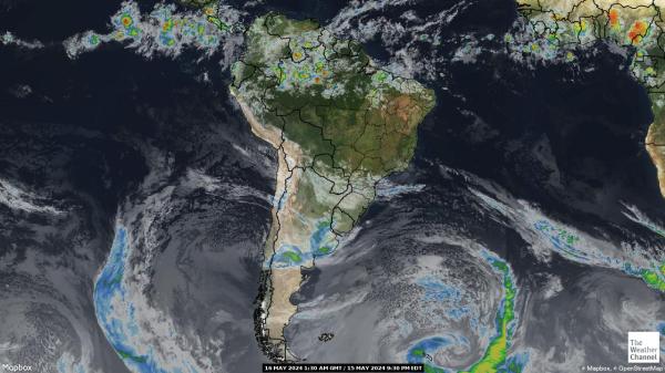 Бразилия времето облачна карта 