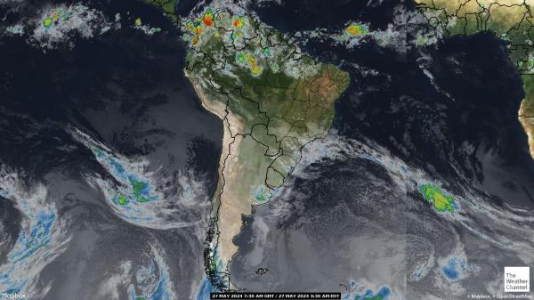 Brazílie Počasí mrak mapy 