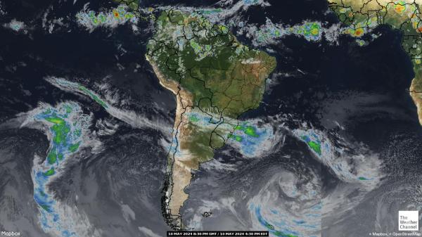 Brazil Peta Cuaca Awan 