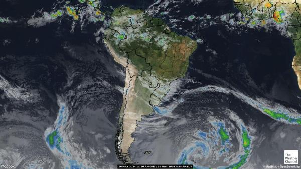 Brazil Vremenska prognoza, Satelitska karta vremena 