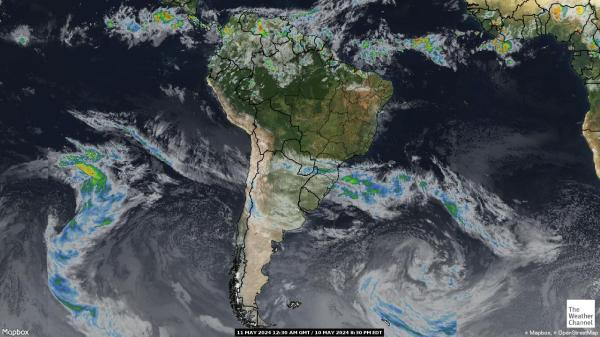 Brazil Peta Cuaca Awan 