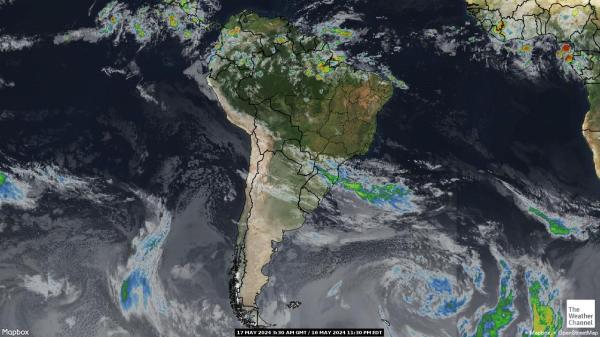 Brazil Bản đồ thời tiết đám mây 