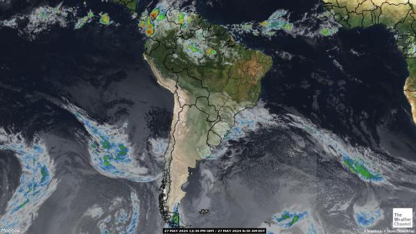 Brazil Peta Cuaca awan 