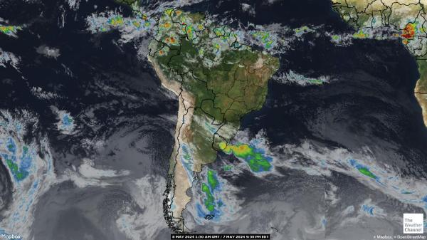 ब्राज़िल मौसम बादल मानचित्र 