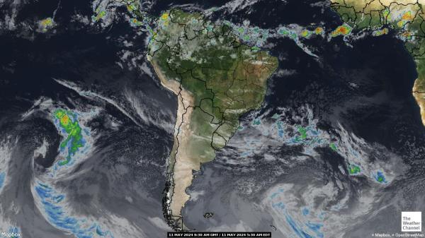 Brazilia Hartă starea vremii nor 