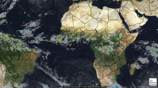 Burkina Faso Sää pilvi kartta 