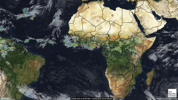 Burkina Faso Vremenska prognoza, Satelitska karta vremena 