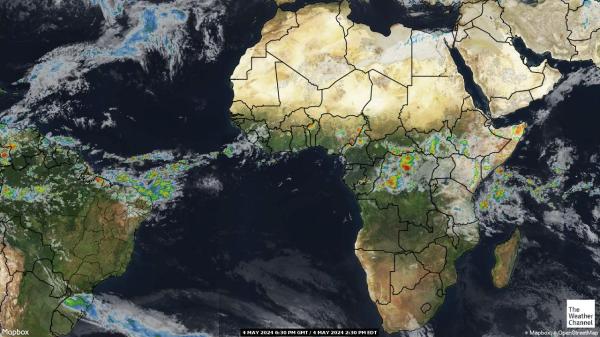 Burkina Faso Weather Cloud Map 