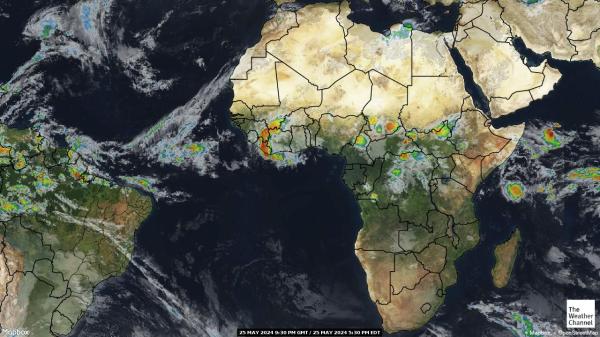 Burkina Faso Hava bulut haritası 