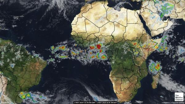 Бурунди времето облачна карта 