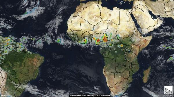 Burundi Vremenska prognoza, Satelitska karta vremena 