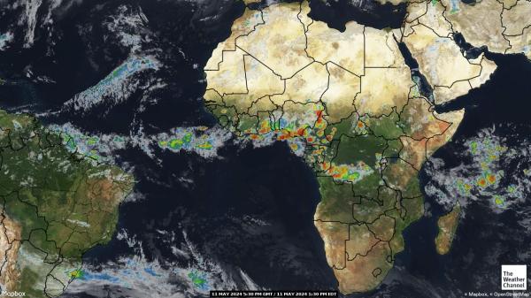 Burundi Peta Cuaca awan 