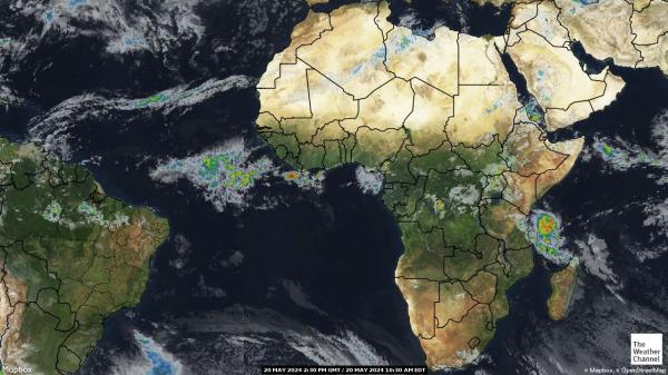 Kameroen Weer wolk kaart 