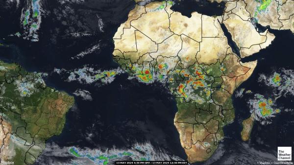 Cameroon Previsão do tempo nuvem mapa 