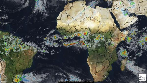 Kamerun Peta Cuaca Awan 