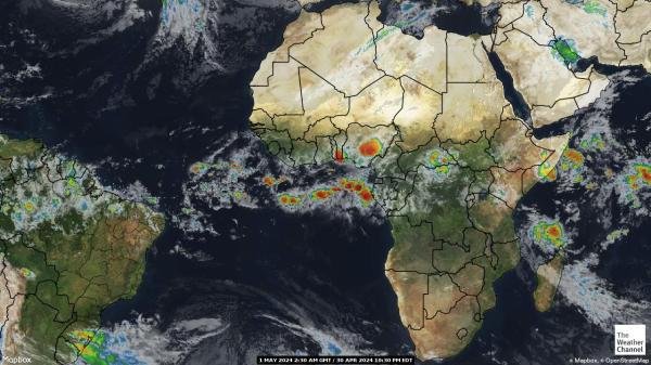 Камерун времето облачна карта 