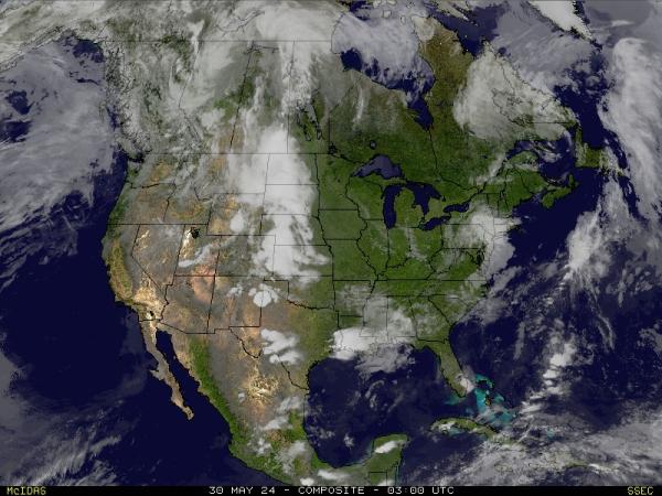 Kanada Vremenska prognoza, Satelitska karta vremena 