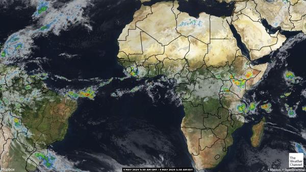 Cape Verde Ilm pilv kaart 