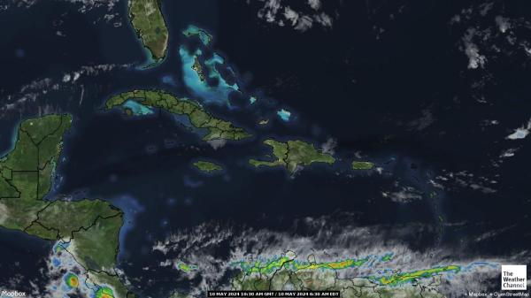 Kariibi mere Ilm pilv kaart 
