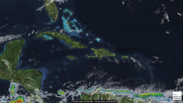 Καραϊβική Καιρός σύννεφο χάρτη 
