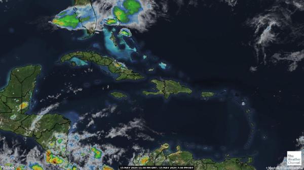 Карибський басейн Погода хмарної карти 
