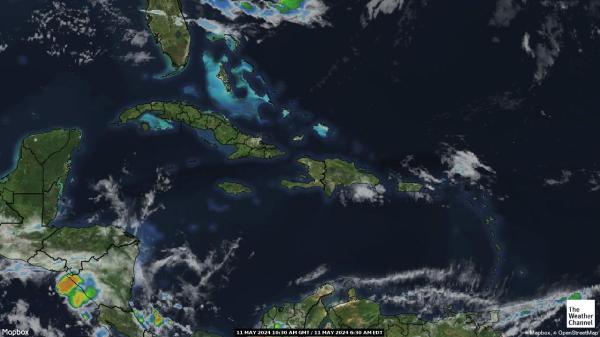 Caribbean Vær sky kart 