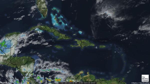 Caribe Mapa del tiempo pronóstico nube 
