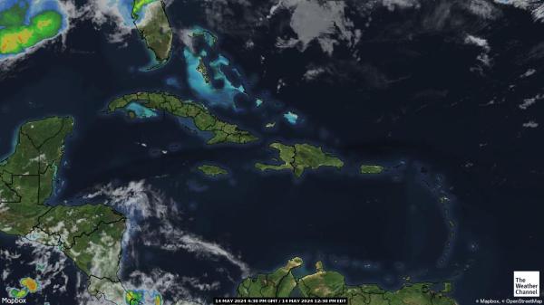 Cayman Islands Previsão do tempo nuvem mapa 
