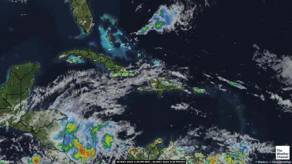 Cayman Islands Ilm pilv kaart 