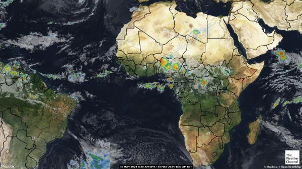 中非共和国 天气云图 
