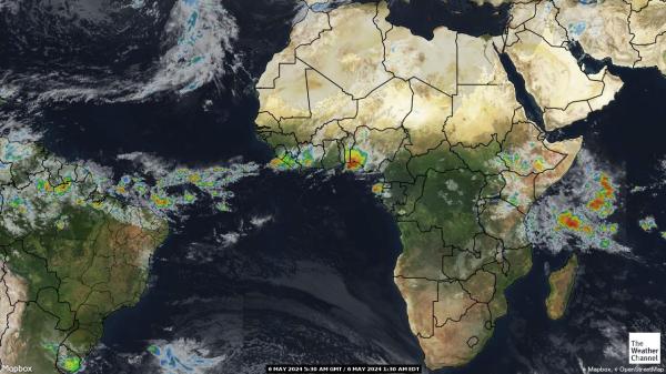 केंद्रीय अफ्रीकन गणराज्य मौसम बादल मानचित्र 
