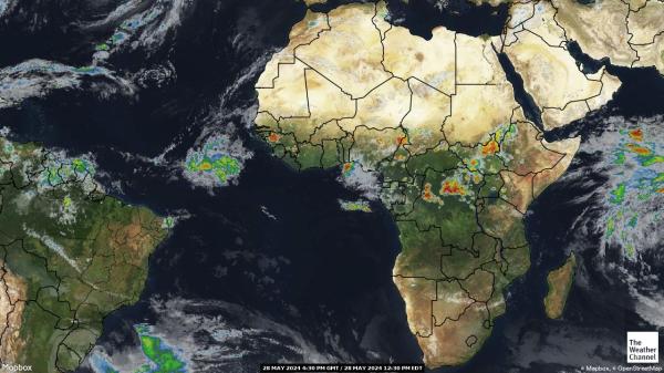Kesk-Aafrika Vabariik Ilm pilv kaart 