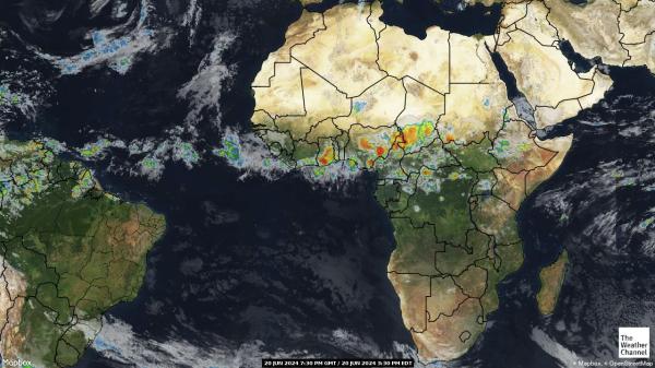 Srednjoafrička Republika Vremenska prognoza, Satelitska karta vremena 