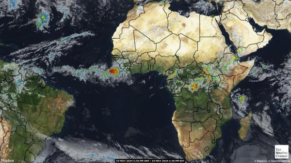Центральная Африканская Республика Погода облако карту 