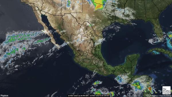 Центральная Америка Погода облако карту 