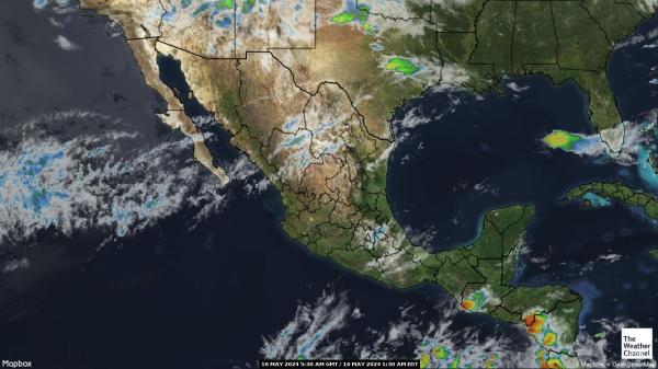 Amérique centrale Météo nuage carte 