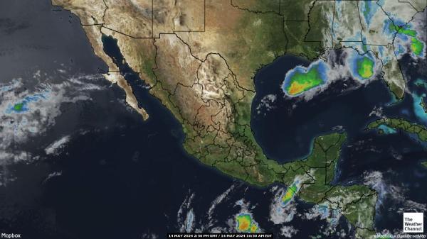 Mittelamerika Wetter Wolke Karte 