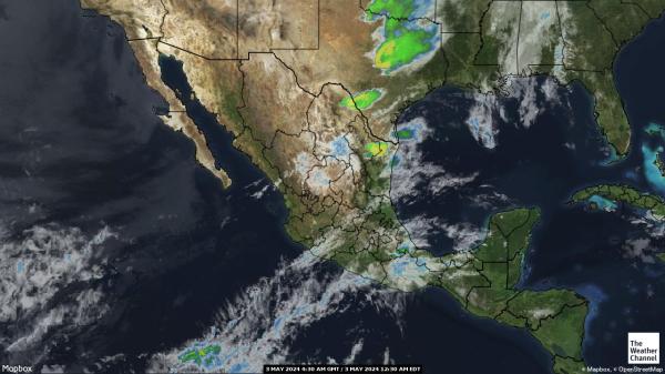 중앙 아메리카 날씨 구름지도 