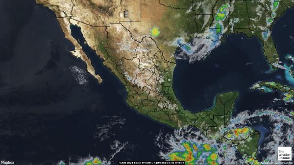 Trung Mỹ Bản đồ thời tiết đám mây 