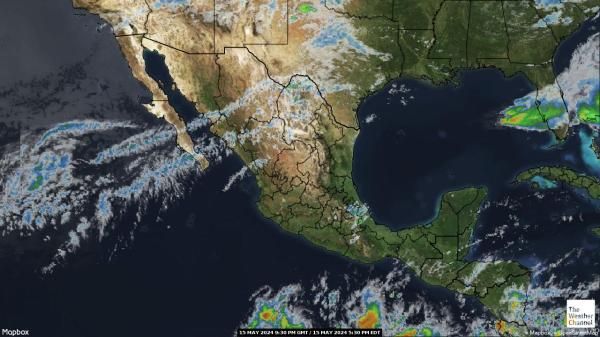 Střední Amerika Počasí mrak mapy 