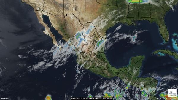 Централна Америка времето облачна карта 