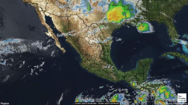 Central America Weather Cloud Map 