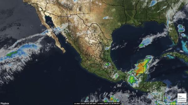 Orta Amerika Hava bulut haritası 
