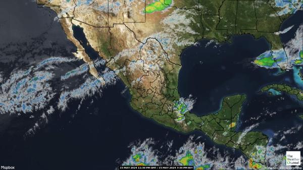 中美洲 天气云图 