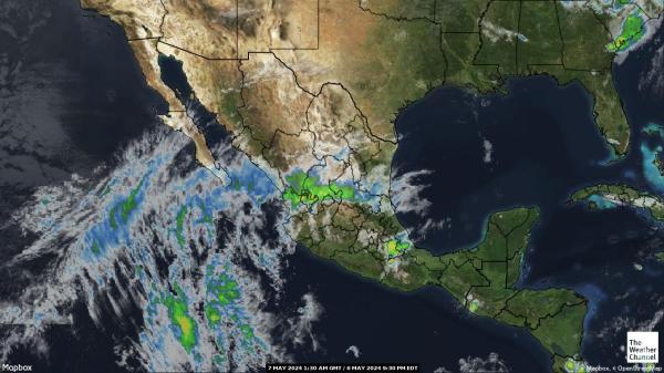 Central America Weather Cloud Map 