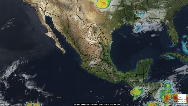 Центральна Америка Погода хмарної карти 