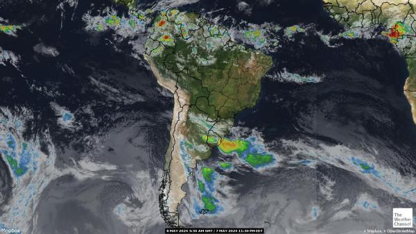 Чили времето облачна карта 