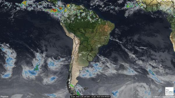 Chili Peta Cuaca Awan 