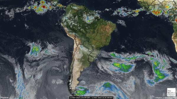 تشيلي خريطة الطقس سحابة 
